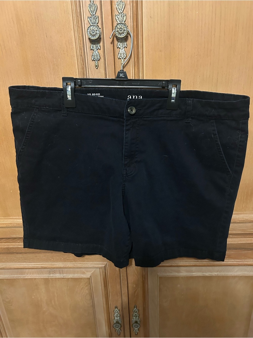 a.n.a Black Everyday Cotton Shorts
